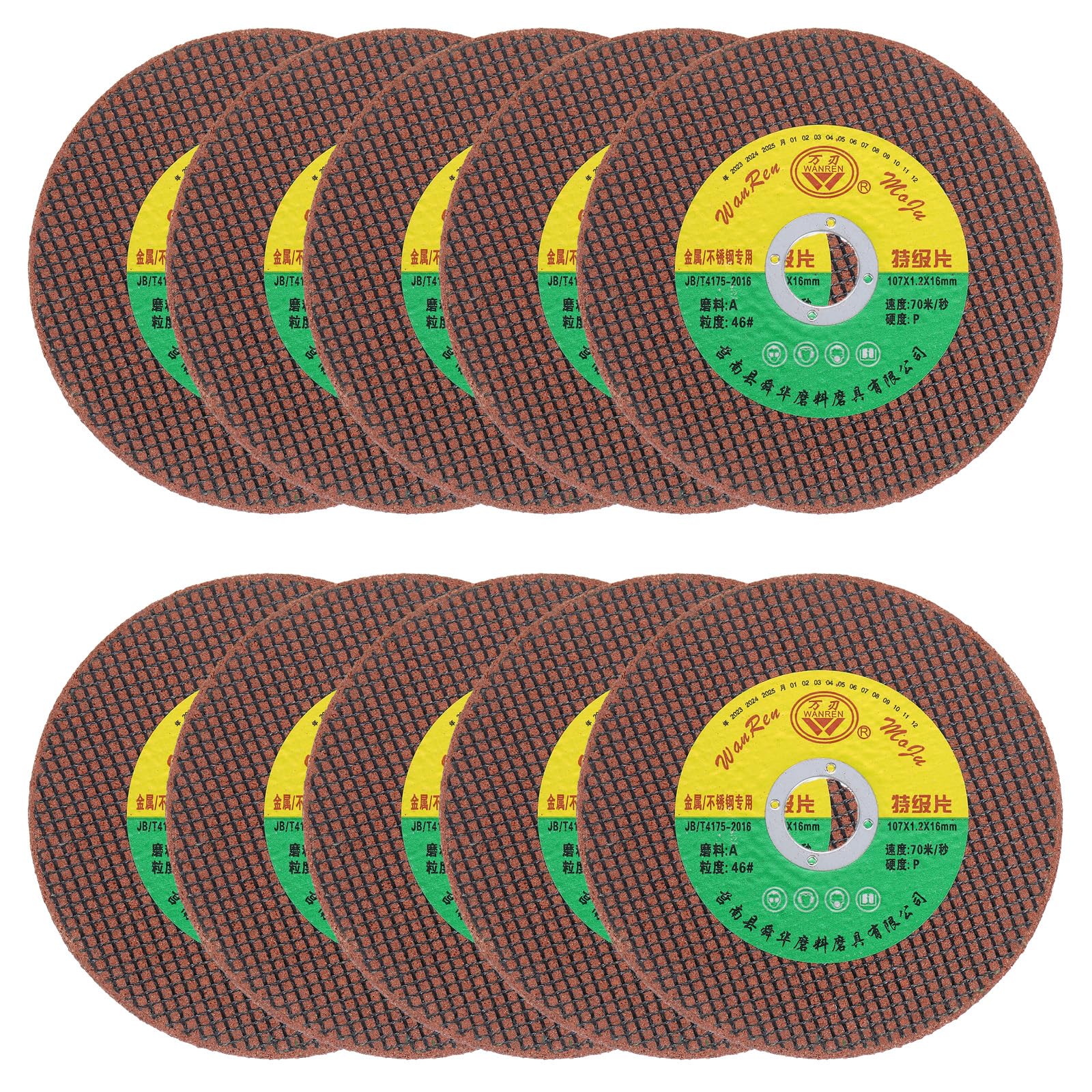 HARFINGTON 10pcs Cut Off Wheels 4-1/5" x 1/20" x 5/8" Ultra Thin Cut-Off Wheels Angle Grinder Cutting Discs General Metal Cutting Disc for Stainless