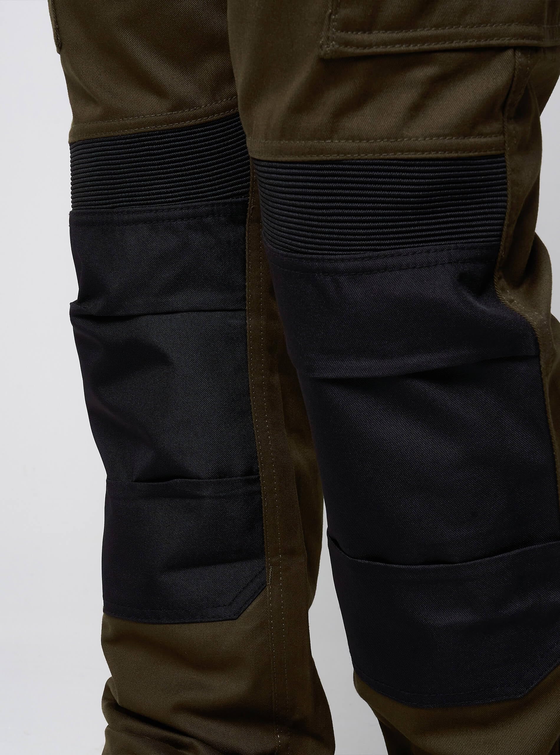 JACK PYKE Pantaloni tecnici da lavoro da uomo, resistenti, in policotone, con ginocchia rinforzate, pannelli elasticizzati e tasche per attrezzi, pantaloni cargo per agricoltura, edilizia, verde