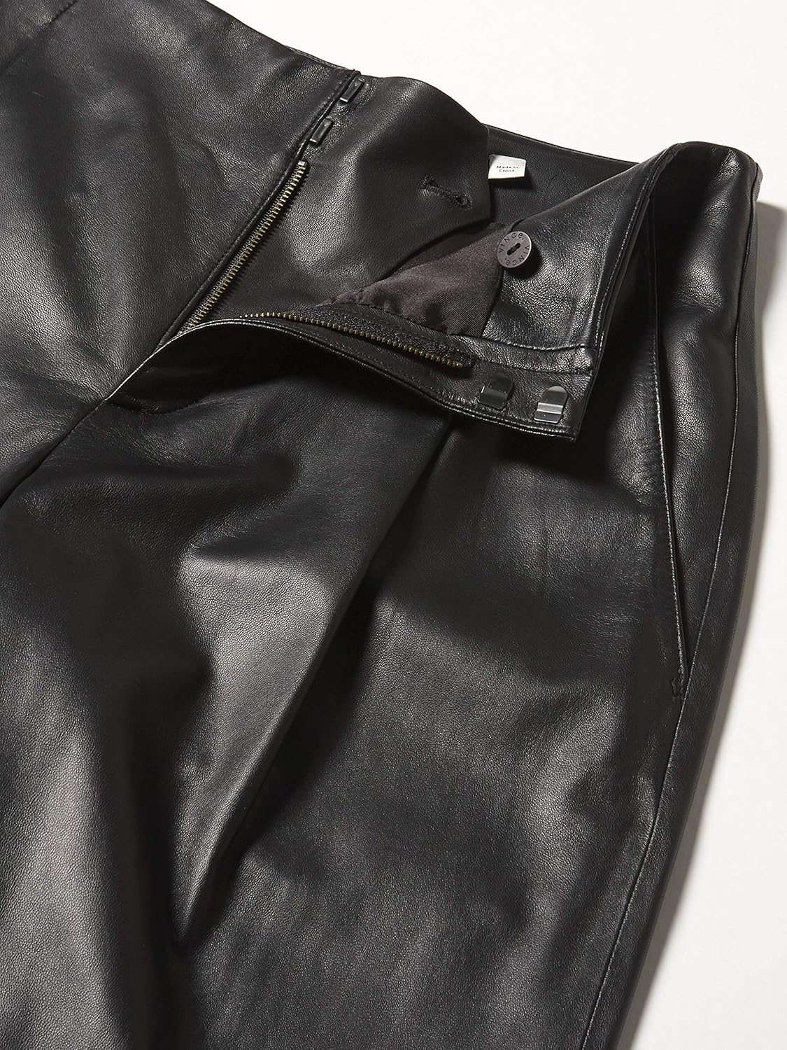 Vince Womens Leather Tapered PantCasual Pants - Image 3