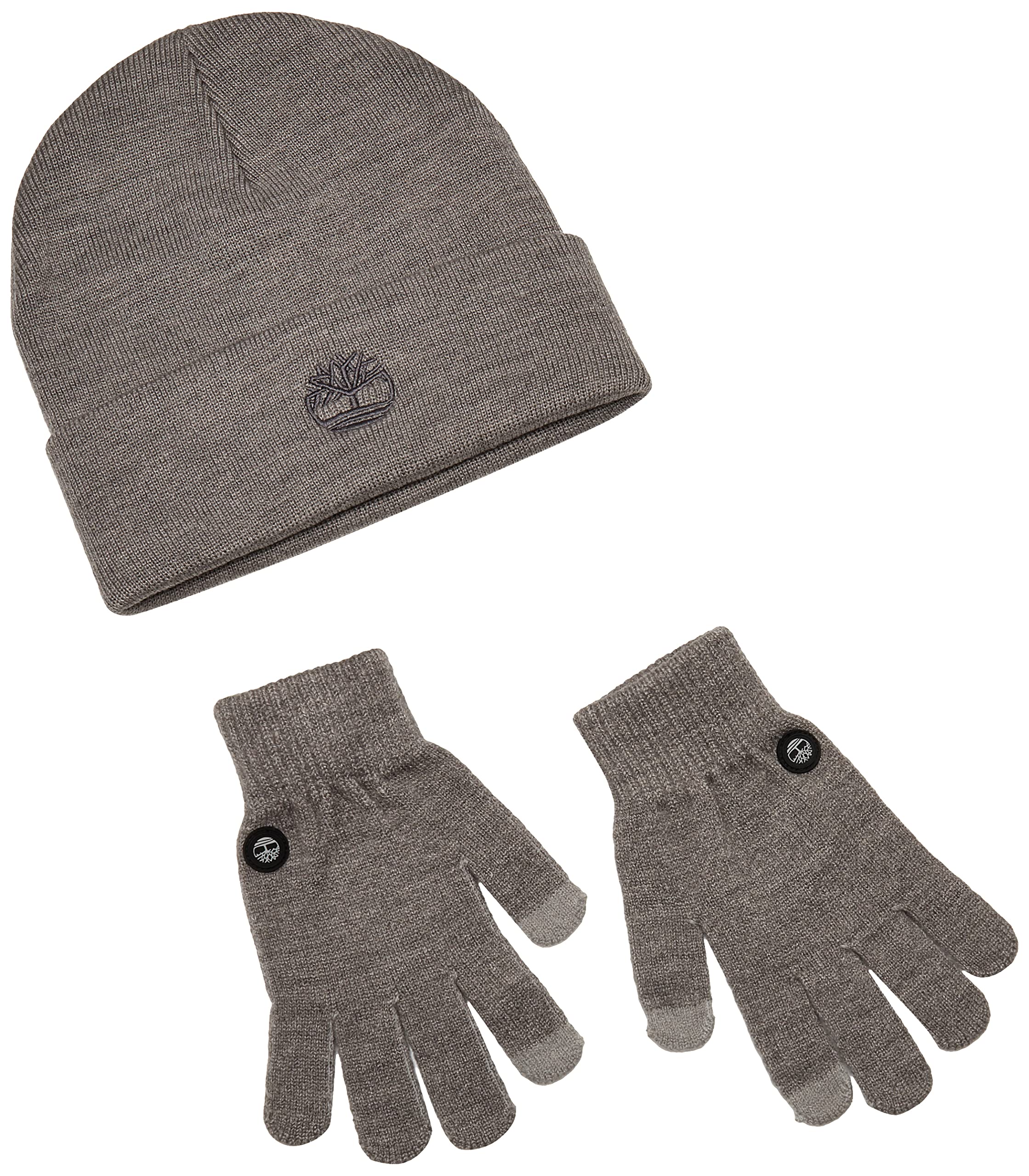 Timberland Double Layer Scarf, Cuffed Beanie & Magic Glove Gift Set Bonnet Mtze Homme