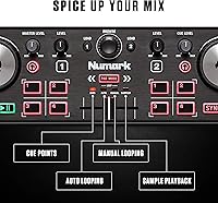 Vista 4 de Numark DJ2GO2 Touch + HF125 - Consola DJ Compatta USB a Due Deck + Cuffie DJ con Filo e Serato DJ Lite