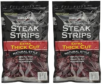 Kirkland Signature Steak Strips Extra Thick Cut, 2 Pack 12 oz Bag