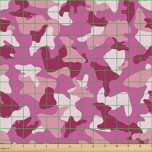 Vista 821 de Ambesonne Tela beige de The Yard, ilustración contemporánea de animales marinos en estilo retro, arte de caballito de mar de cangrejo de pulpo, tela