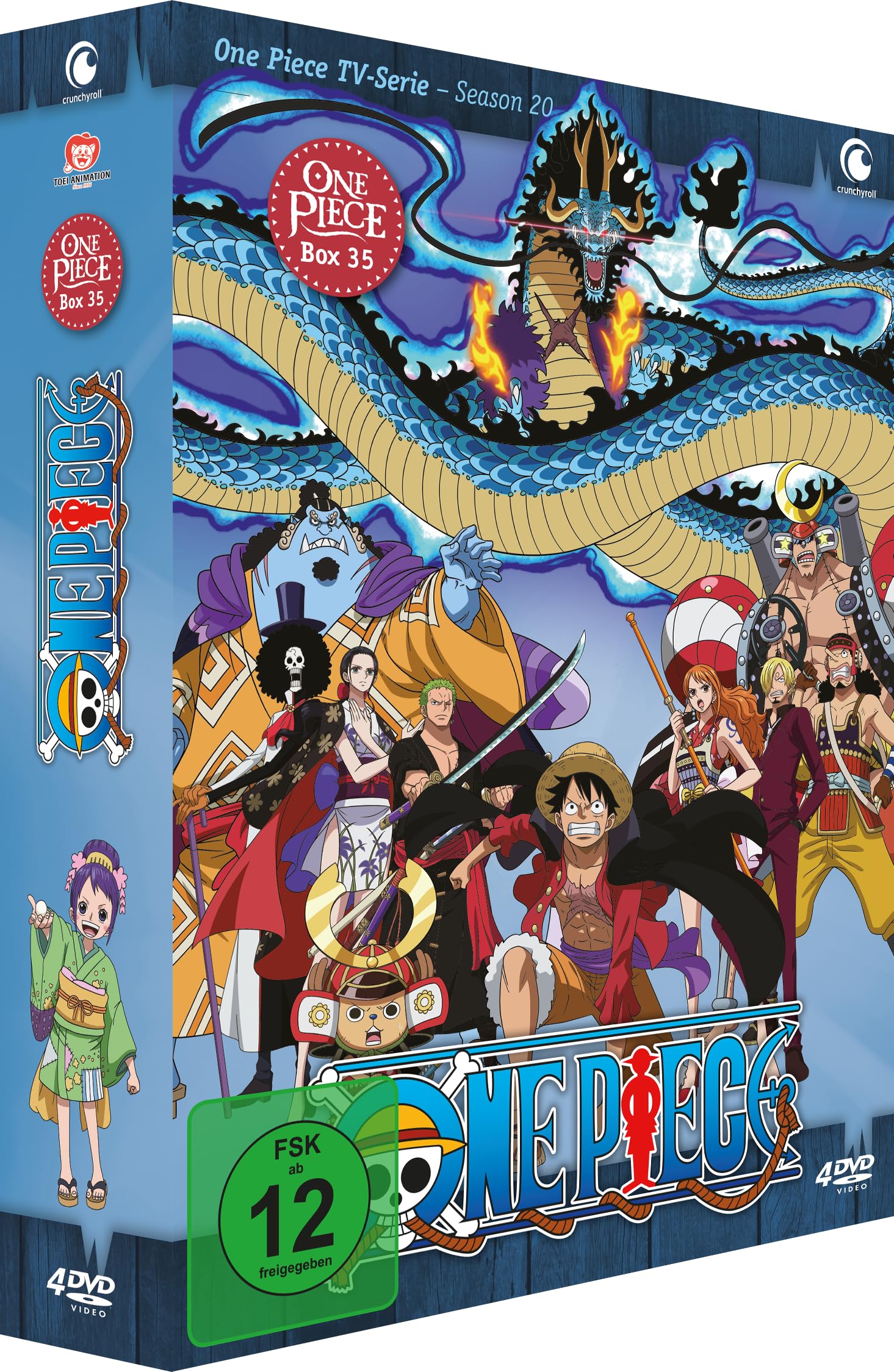 Crunchyroll One Piece DVD-Boxset Box 35, Episoden 1.001 - 1.025, 4 DVDs