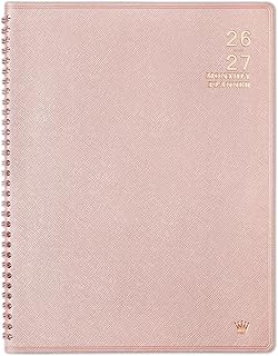 2026-2027 Monthly Planner - 2026-2027 9'' x 11'' Monthly Planner/Calendar from JUL. 2026 - DEC. 2027, 12-Months Calendar Spiral Bound with Soft Leather Cover, 1