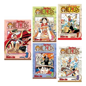 One Piece 1 - Vol 1 - 5 Collection Set East Blue and Baroque Works