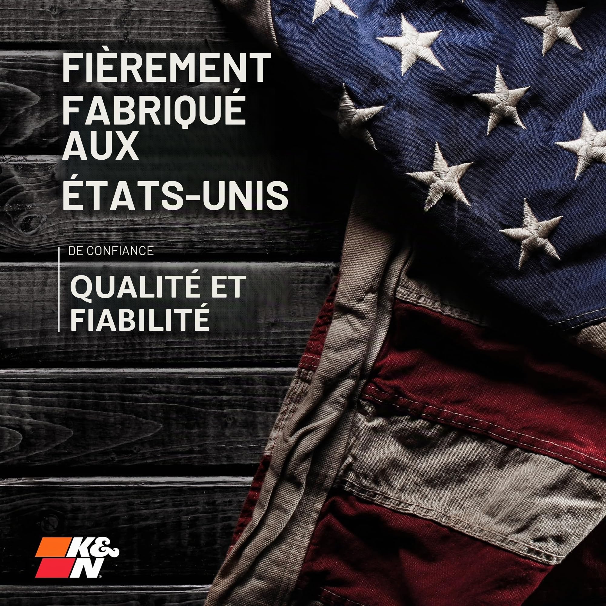 K&N 33-5029 Filtre à Air du Moteur: Haute Performance, Premium, Lavable, Filtre de Remplacement, Plus de Pouvoir, 2015-2019 Mustang