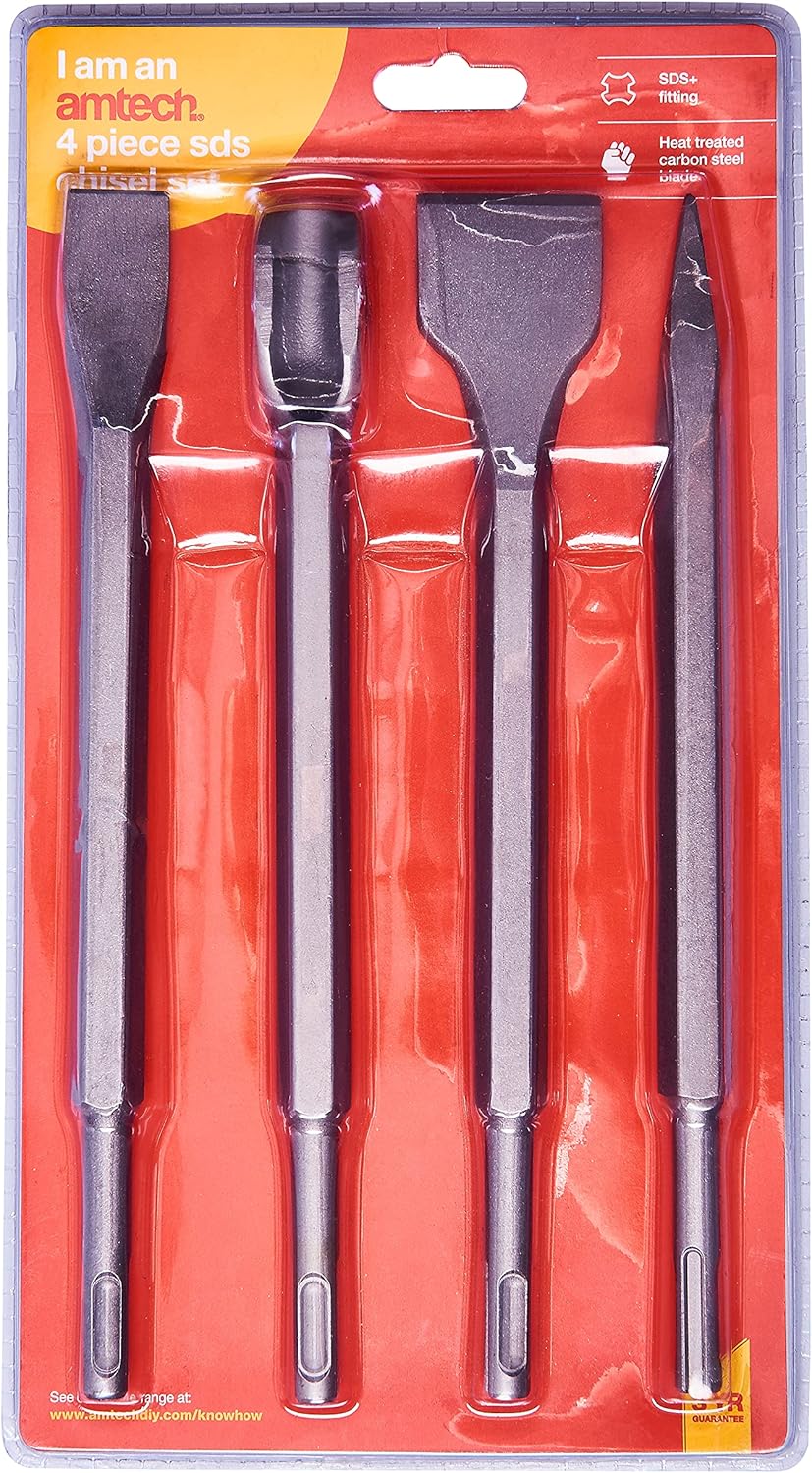 Amtech E0640 4 Piece SDS Chisel Set