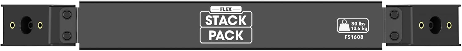 FLEX Stack Pack Side Mount Rails 2-Pack, for Mounting Track-Lock Attachments - FS1608-2