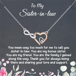 PLITI Sister In Law Necklace - Wedding Gift & Appreciation Jewelry