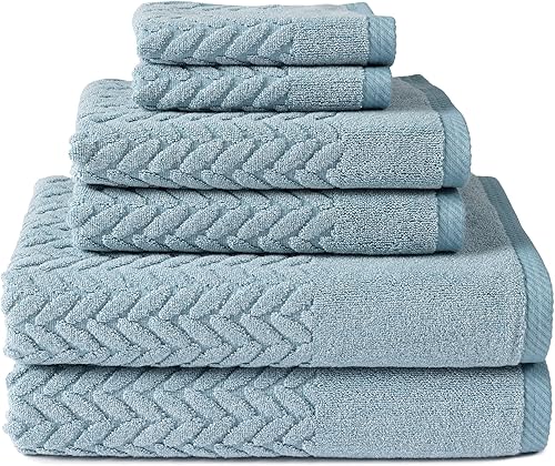 Vista 136 de Texere - Juego de toallas de baño de lujo 100% algodón orgánico jacquard de 21.66 oz/m², ultra suaves y absorbentes, calidad de hotel y spa Merlot