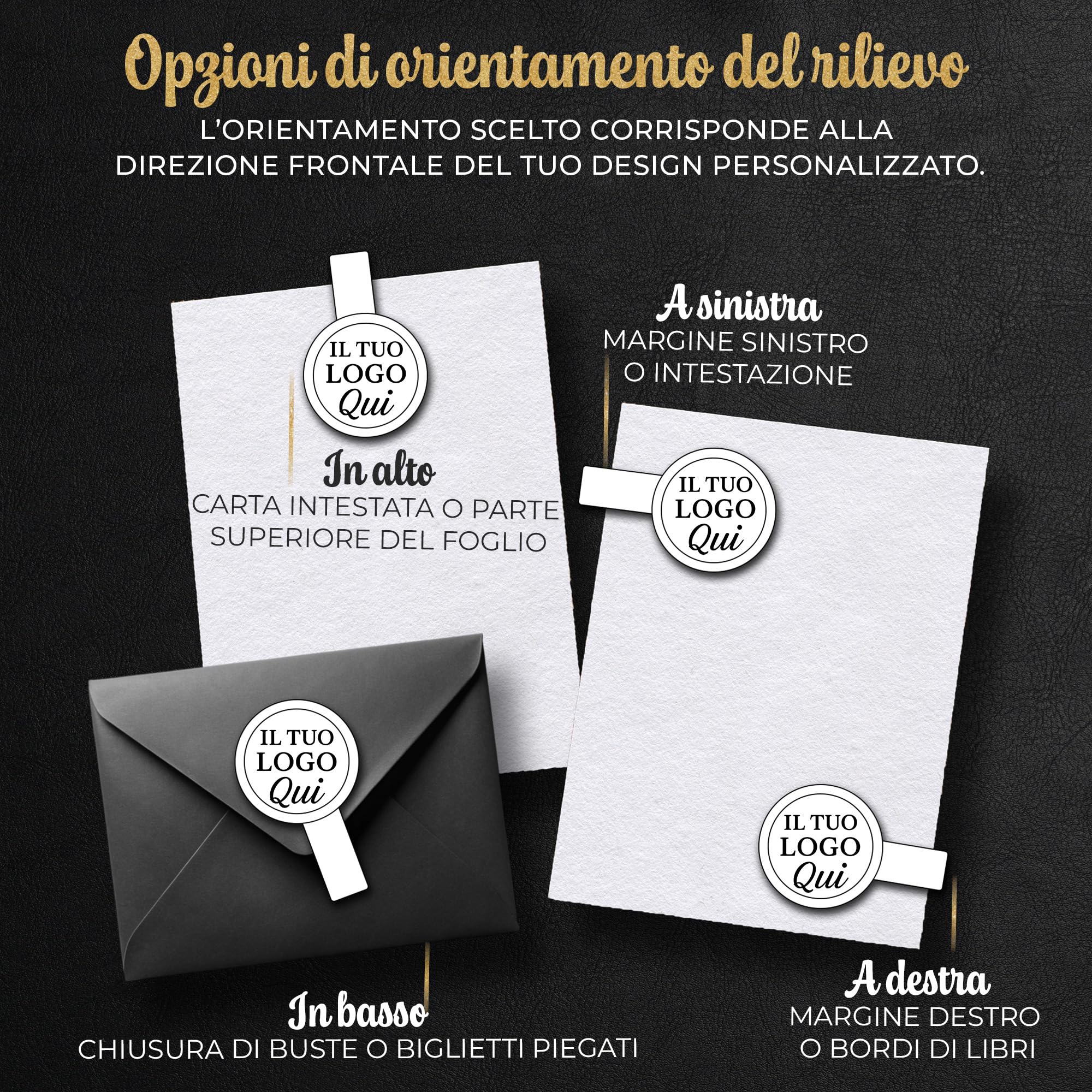 Embosser per libri personalizzato – Timbro Ex Libris a secco 41 mm con rilievo 3D – senza inchiostro, con custodia – idea regalo elegante (Libri Signum)