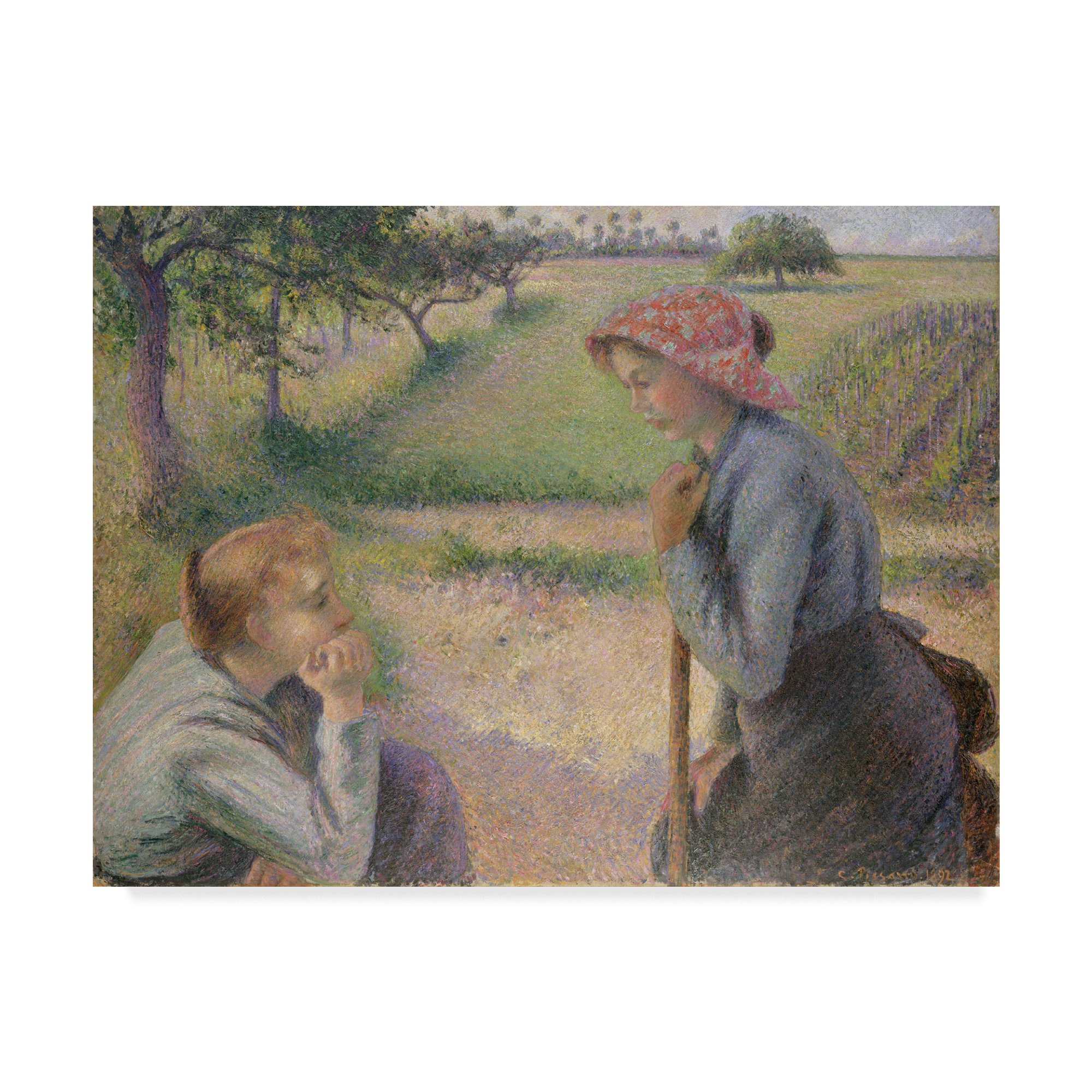 Amazon.com: Trademark Fine Art Two Young Peasant Women by