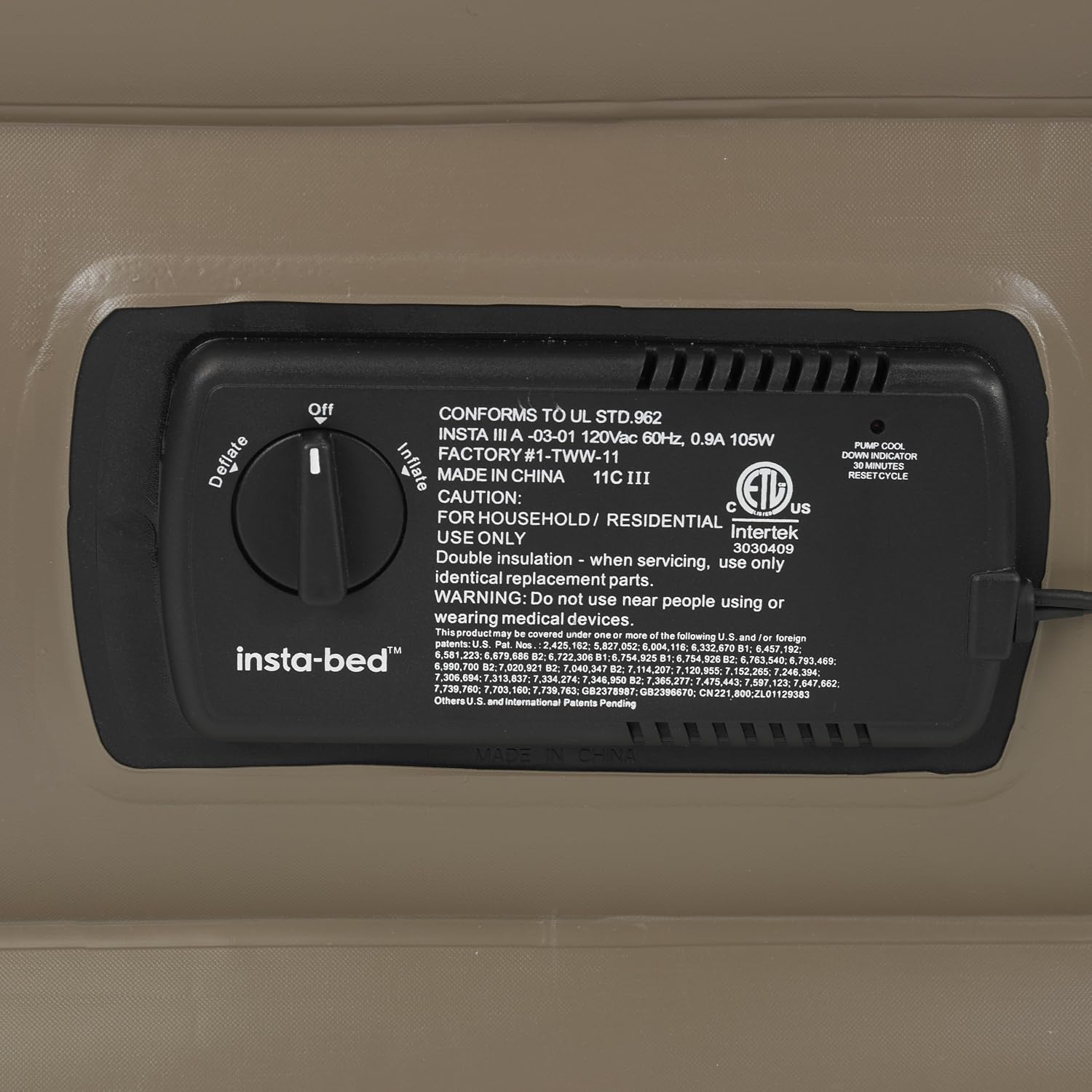 Serta Raised Air Mattress with Insta III Pump