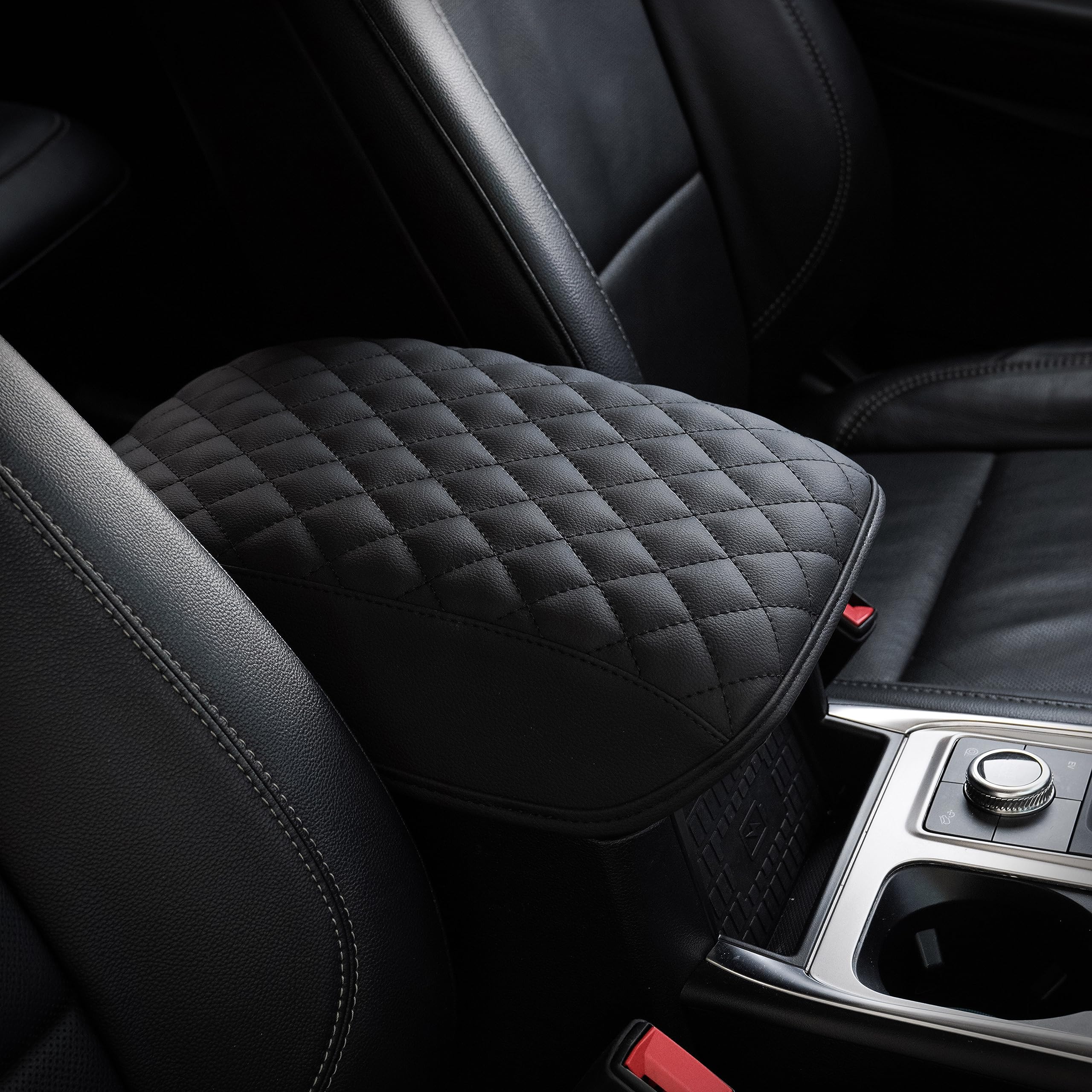 Housse/Coussin D'Accoudoir Central Pour Ford Explorer EV 2024-2025 - Protection Console, Noir