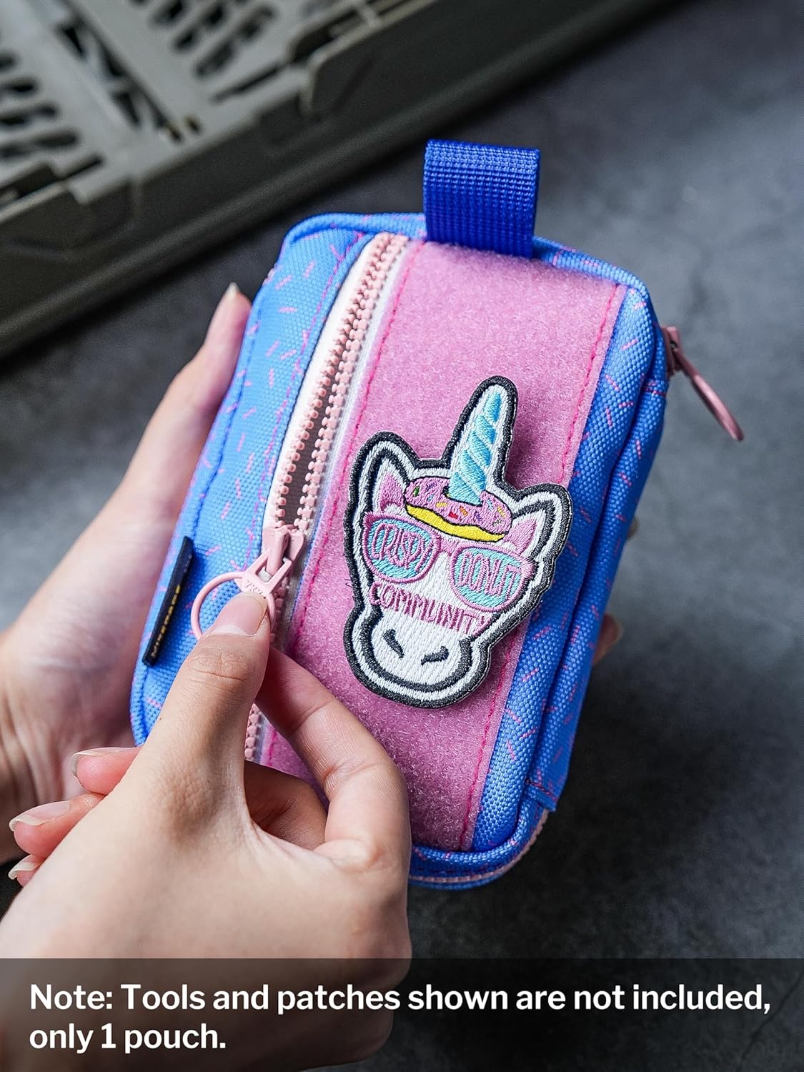 VIPERADE VE26 EDC Pouch Organizer with 11 Compartments, Small Tool Pouch with DIY Patches Area, EDC Pocket Organizer for Mutitools - Image 4