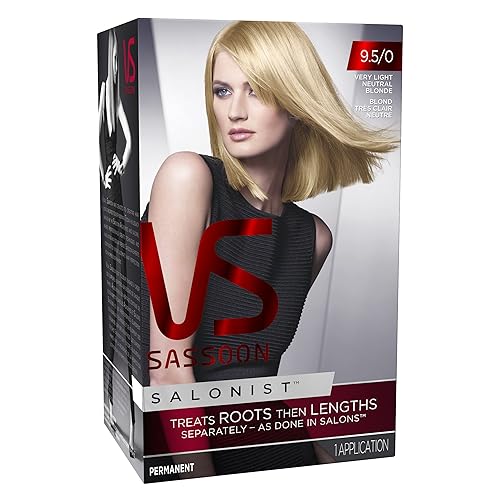 Miniatura 4 de Vidal Sassoon Salonist Kit de color permanente para cabello, color 10 Neutral Black, 40 Marrón neutro oscuro