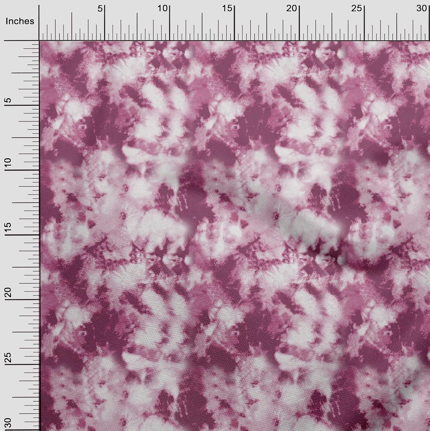 oneOone Cotton Jersey Dark Magenta Fabric Tie Dye DIY Clothing Quilting Fabric Print Fabric by Yard 58 Inch Wide