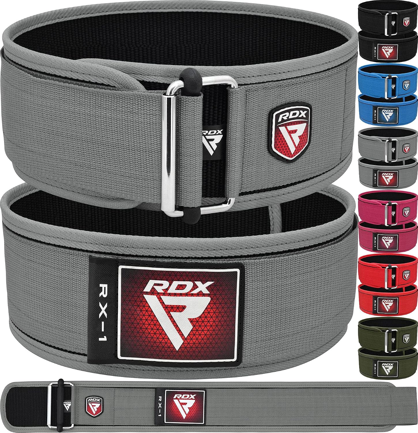 RDX Weight Lifting Belt - AUTO LOCK 4” Premium Adjustable Gym Belt for Olympic Cross Training - Support for Men Women Functional Fitness Workout - WOD Powerlifting Bodybuilding Weightlifting Deadlift