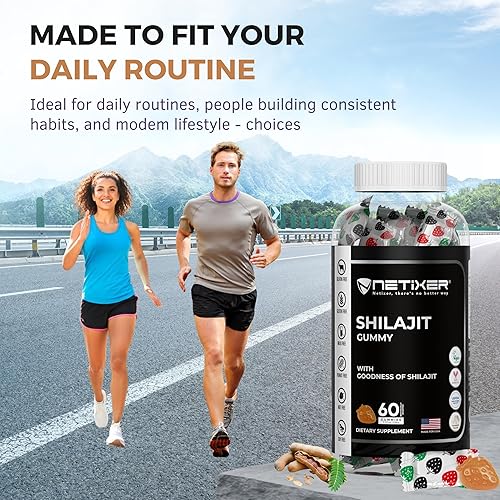 Miniatura 4 de Gomitas Shilajit – Sabor Tamarindo – 60 unidades – Apoya la energía, la resistencia y la vitalidad – Vegana, sin gelatina, sin gluten, sin OMG – 60
