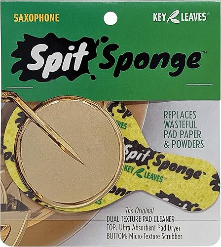Miniatura 2 de Spit Sponge Saxophone Pad Dryer (1 pieza) Limpiador de microfibra de doble textura para almohadillas de saxofón y agujeros de tono