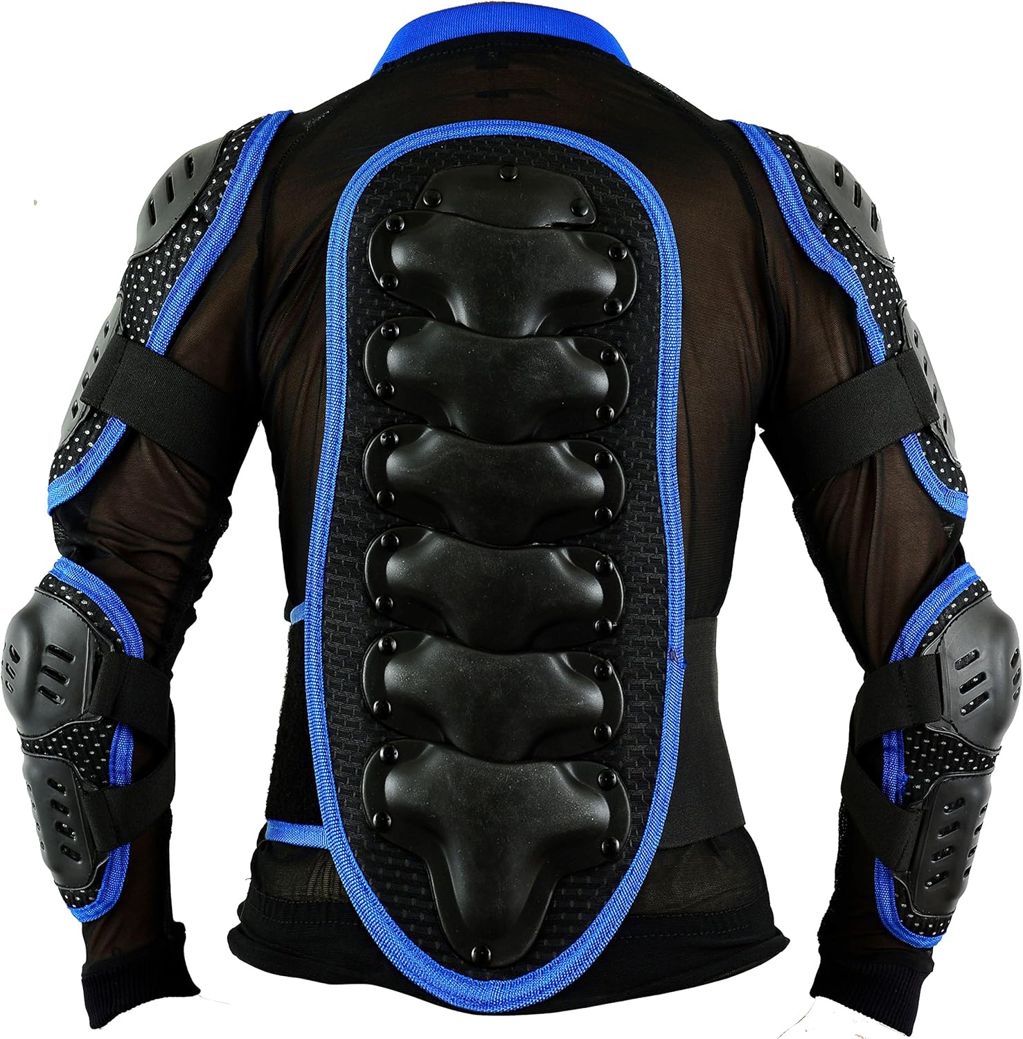Kids Motocross Cycling Offroad Protective Armour Jacket Dirtbike Paintball ATV Quad Skating Outdoors Climbing, S Blue