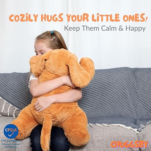 Miniatura 6 de Animal de peluche con peso para apoyo al estrés y diversión, peluche grande de 24 pulgadas, 5 libras, almohada de peluche pesada para sostener,