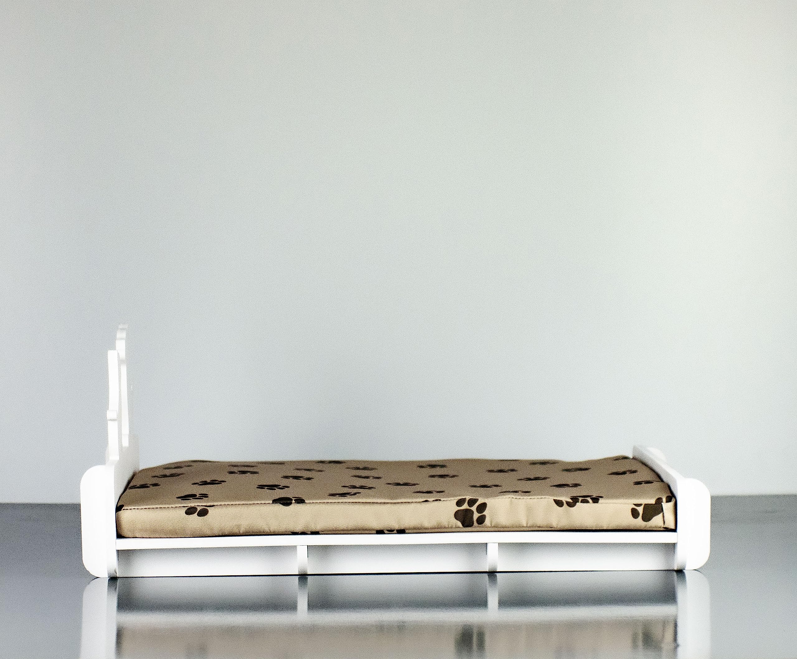 Lettino Personalizzato per Cani in Forex da 10 mm - Letto per Cane Personalizzabile con Nome e Foto - Cuccia Cane Personalizzata Dimensioni 63x25x42 cm