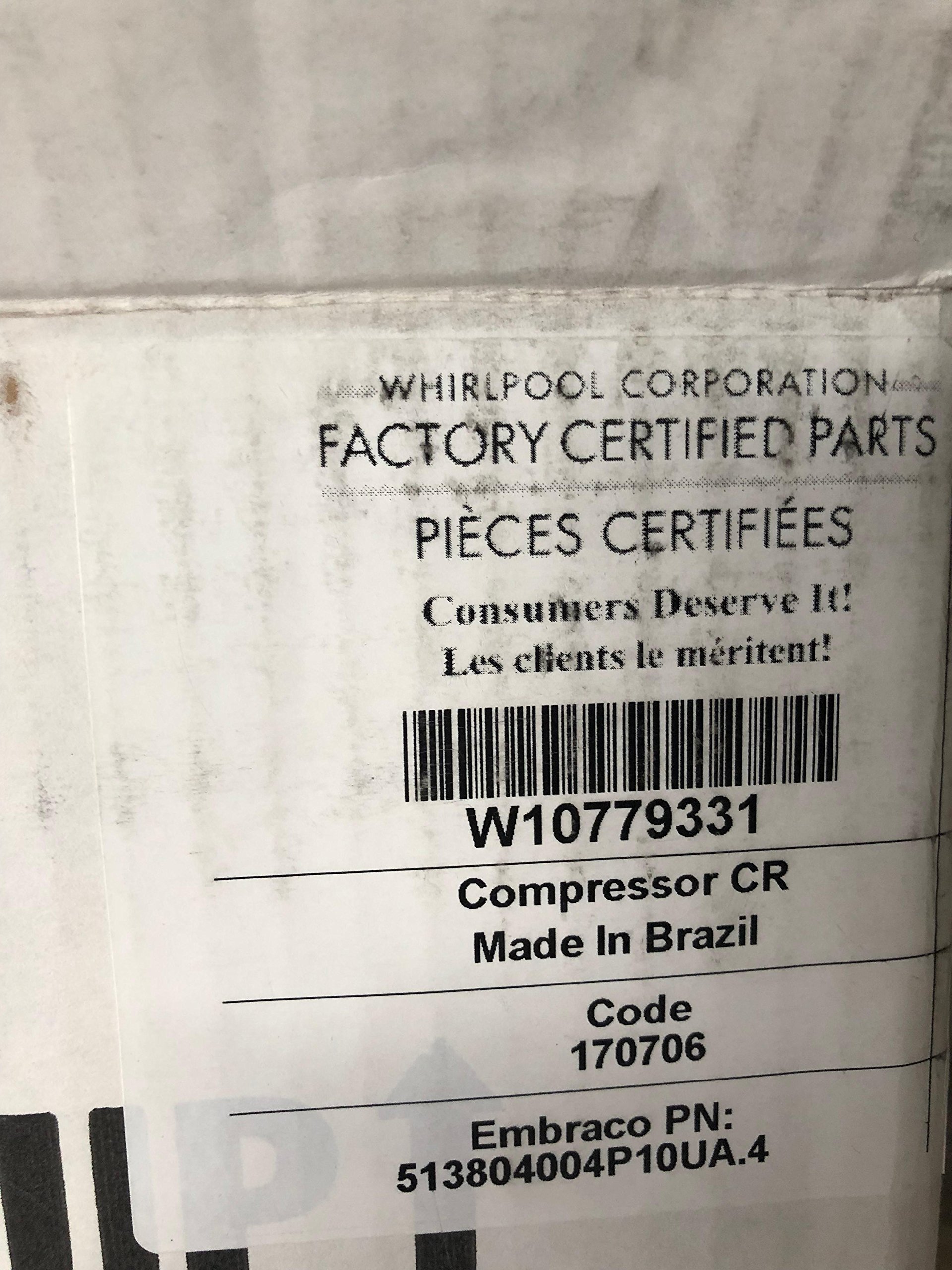 Amazon.com: Whirlpool W10779331 Refrigerator Compressor  