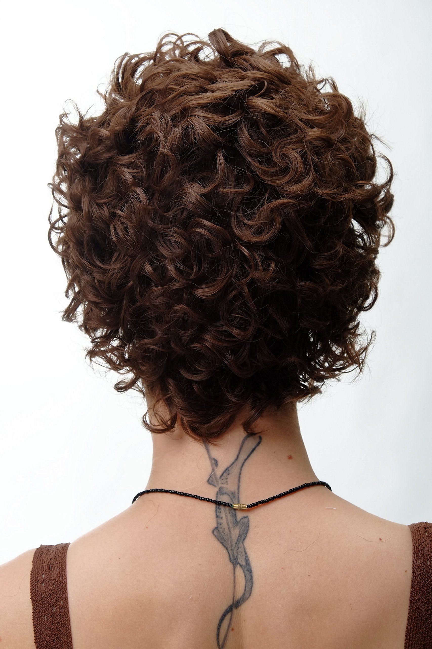 WIG ME UP - Wig romantic curls short bangs brown DHL149214-8, Medium ash brown (8), 23.62 inch - Image 4