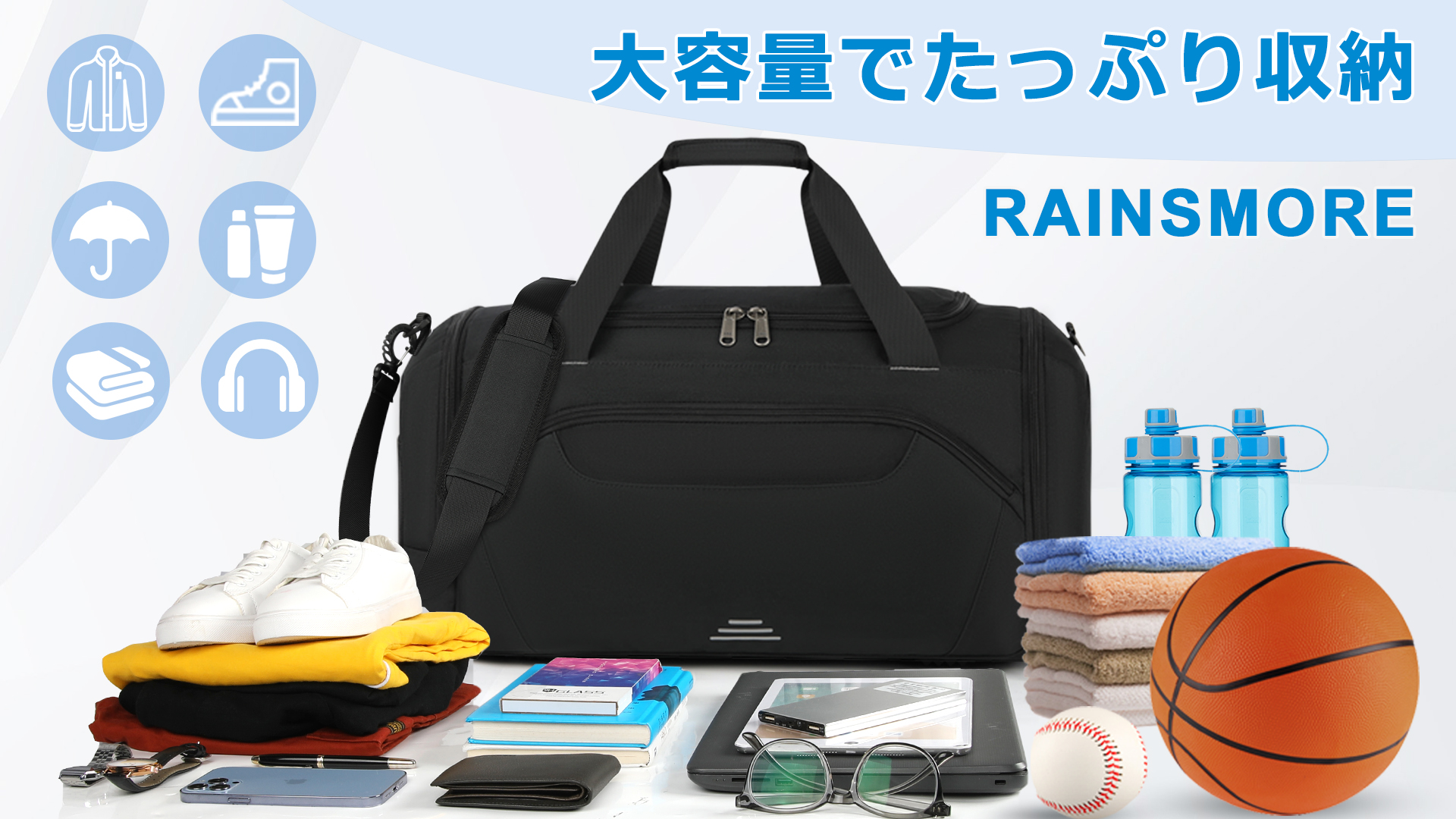 Jazzy Sport ショルダー ボストン バッグ リュック 大容量 40L od-62327.jpg