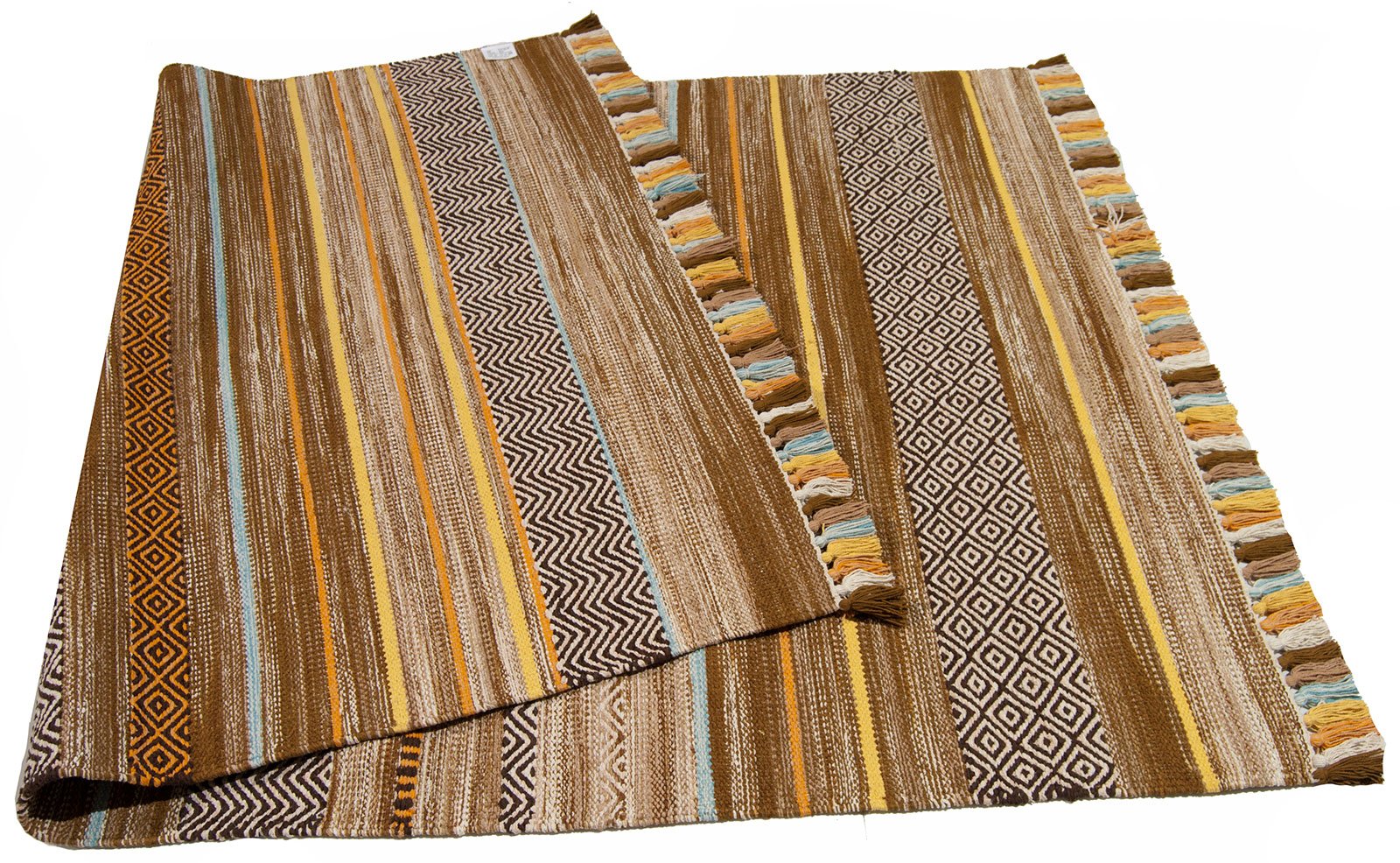 Galleria Farah1970 - 220x160 CM Kilim Autentico, Originale e Fatto a Mano Ideale Per la Sala , Salotto , Ufficio , Seconda casa e la cucina