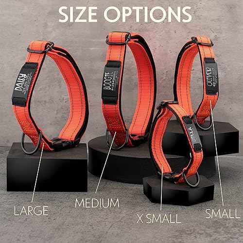 Miniatura 8 de Actualización collares de perro personalizados y placa de identificación grabada, collar de perro de nailon reflectante, personalizable en 11
