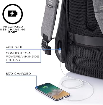 XDDesign HERO Small Anti-Theft Laptop Backpack 10.5L with 13.3 Laptop /12.9 Tablet Compartment | Slash-Resistant | Eco Friendly | Waterproof | Anti-shocked Travel Backpack w/USB Charging Port