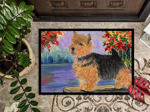 Miniatura 3 de Caroline's Treasures SS8054JMAT Norwich Terrier - Tapete para puerta delantera, 24 x 36 pulgadas, para interiores y exteriores, para entrada,