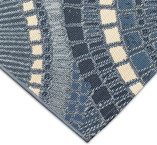 Miniatura 6 de Liora Manne Esencia Performance - Tapete duradero para interiores y exteriores, antideslizante, lavable a máquina, estabilizado con rayos UV, 1 pies