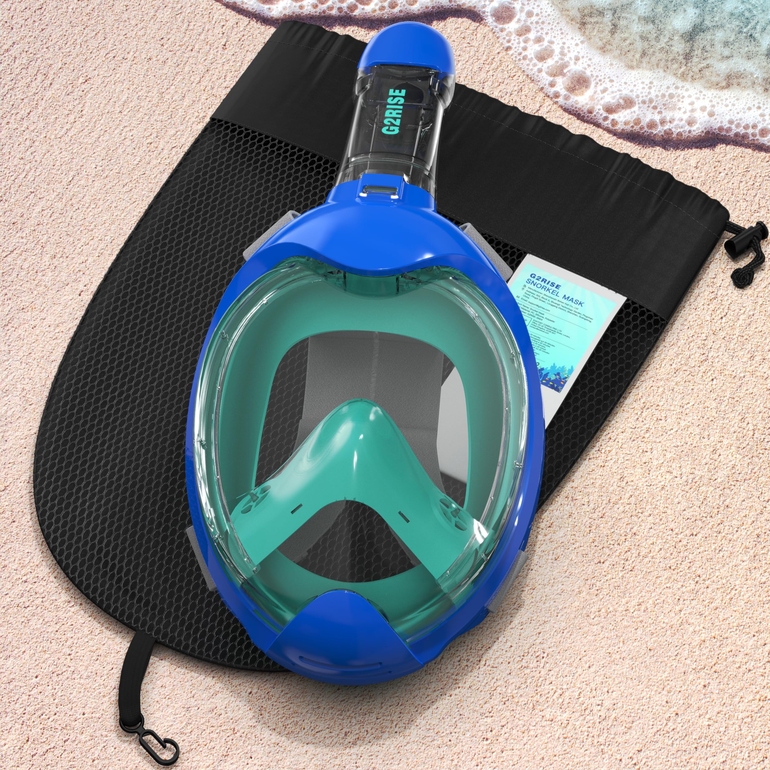 G2RISE Mascara Snorkel Mascara Buceo Niño Gafas Piscina Niños,180°Panorámica, Anti-Fuga