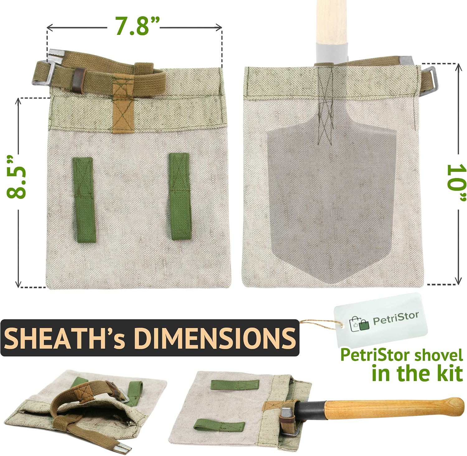 PetriStor Special Forces Shovel with Sheath and Pouch