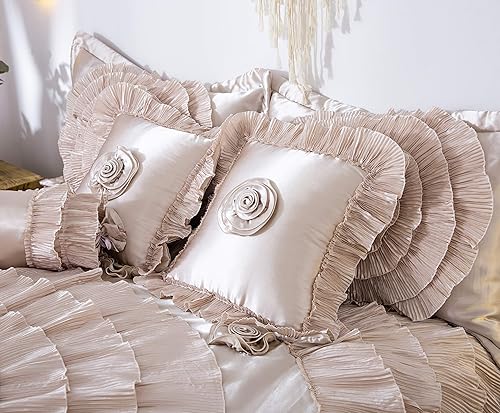 Miniatura 6 de Set de cobertores, 6 unidades Tache, rosa, Frosted Fields, Poliéster & Mezcla de poliéster, Beige, King