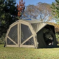 Vista 28 de Coody - Tiendas de campaña inflables de lona con gato de estufa, tienda de campaña familiar de haz de aire de primera calidad, lona de algodón