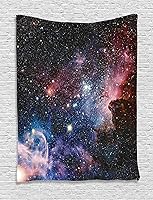 Vista 39 de Ambesonne Tapiz de cornamentas, cervatillo de ciervo de cola blanca en el desierto en el campo, tema de caza rural, colgante de pared