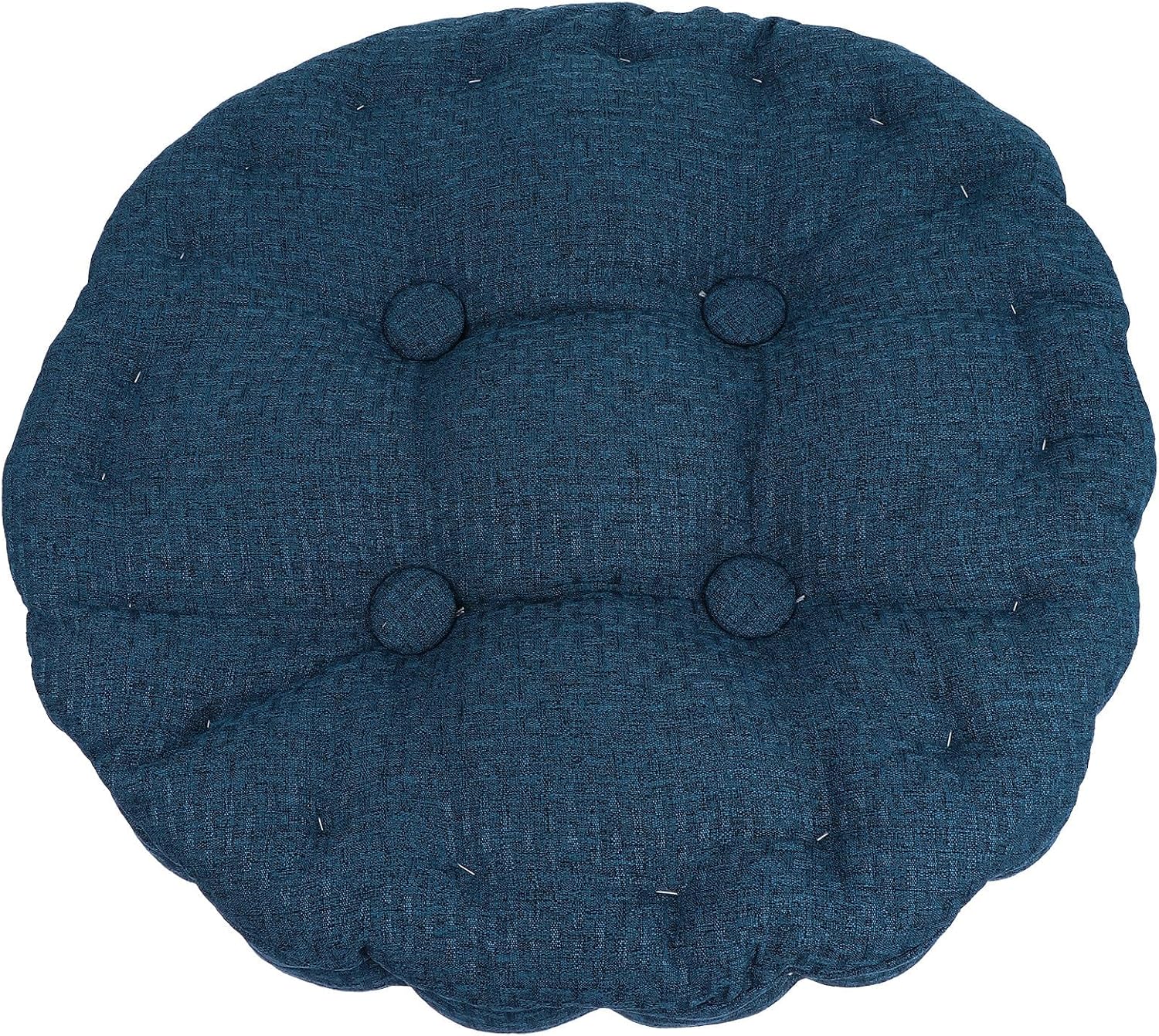 LIFKOME Floor Cushion Handle, Breathable Linen and Pearl Cotton Round Chair Pad for Balcony and Sofa, Thick Seat Cushion for Relaxing Hips, Indoor Outdoor Floor Pillow