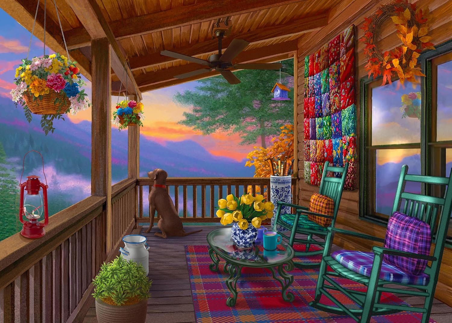 Puzzles for Adults 1000 Pieces - Chris Bigelow - Mountain View - Escape from The City