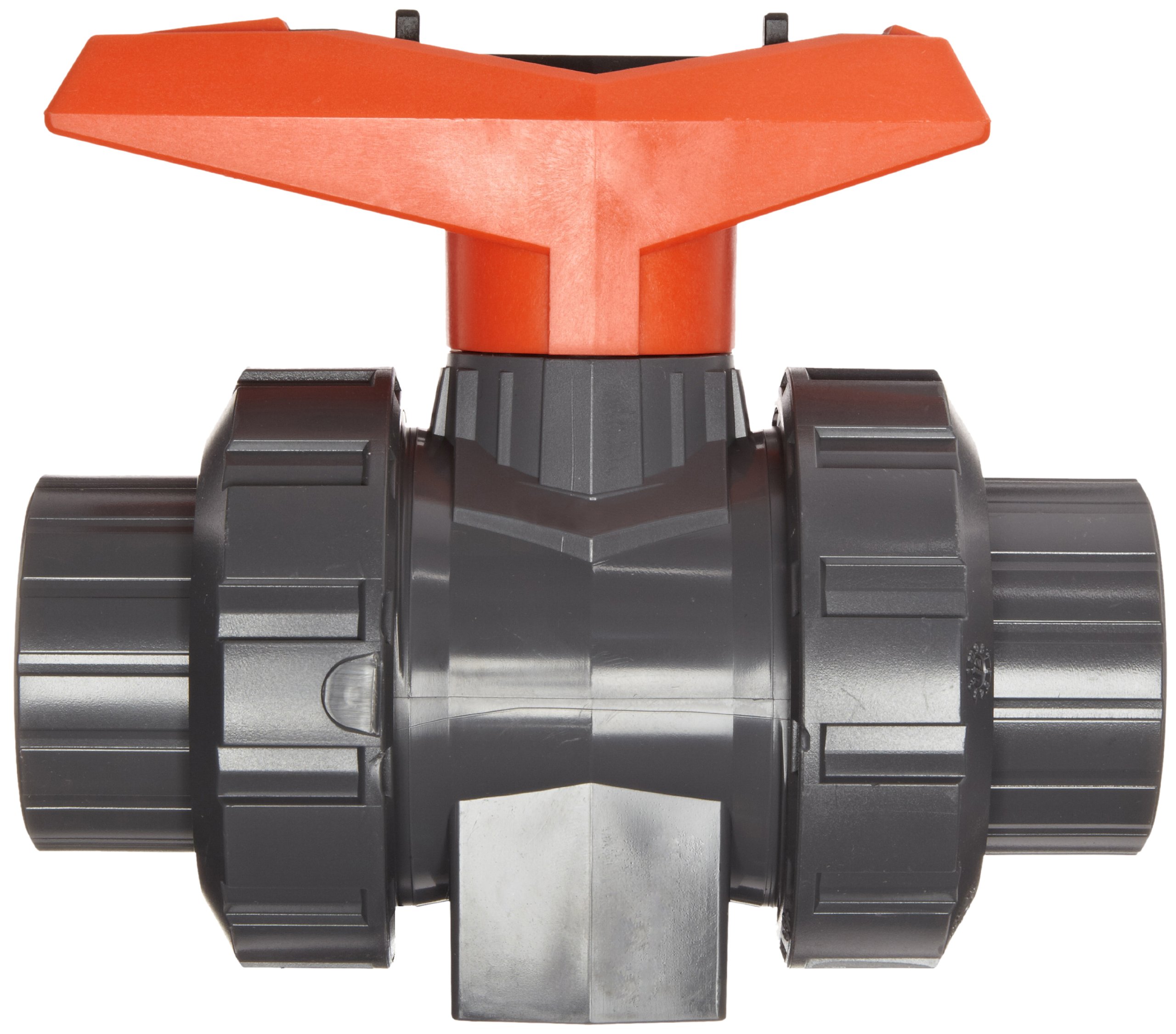GF Piping Systems - 161375005 PVC True Union Ball Valve with Full Port, Two Piece, PTFE Seat, EPDM Seal, 1-1/4