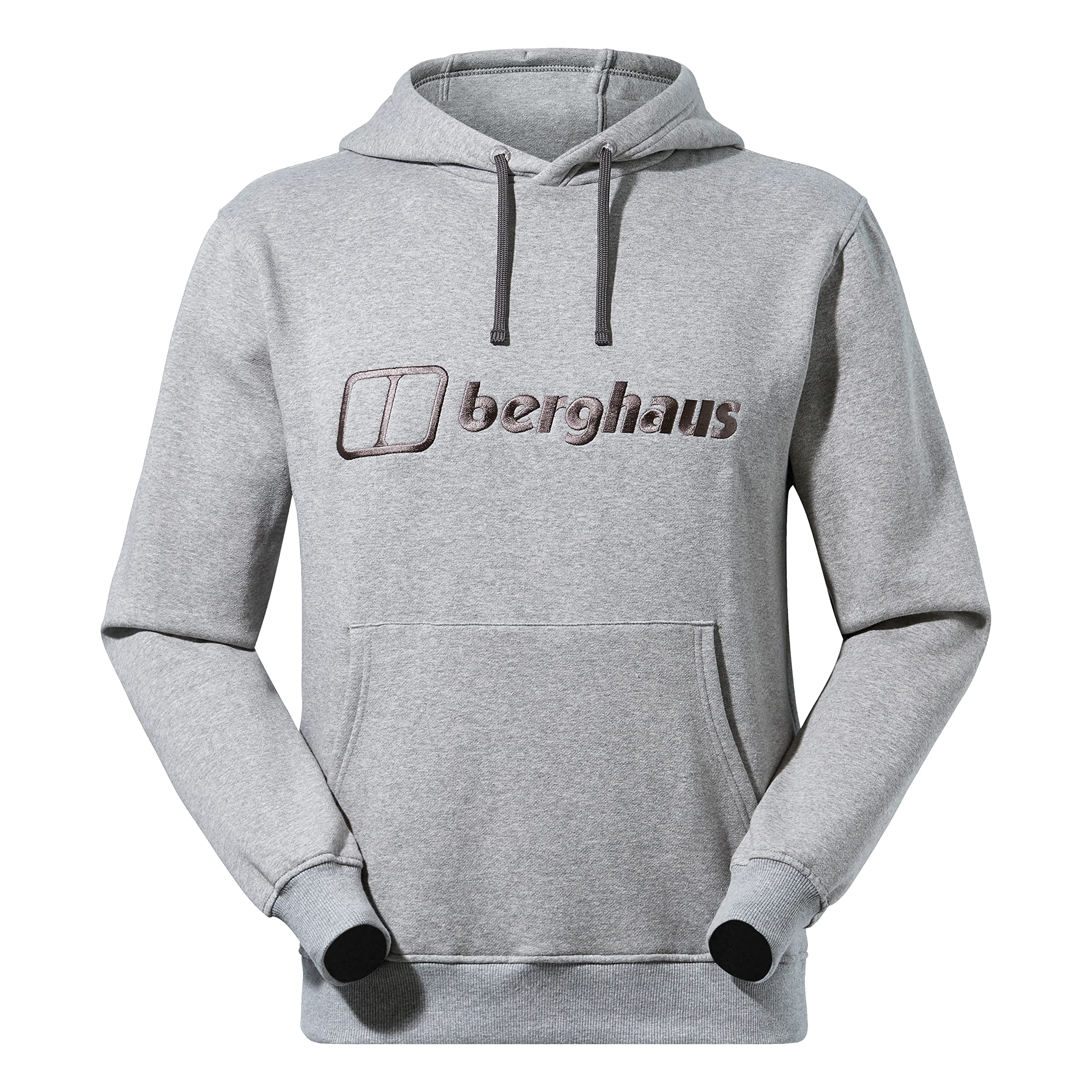 Berghaus Men's Logo Pullover Hoodie | Added Warmth | Extra Comfortable Hoodie, Grey Marl Bci, L