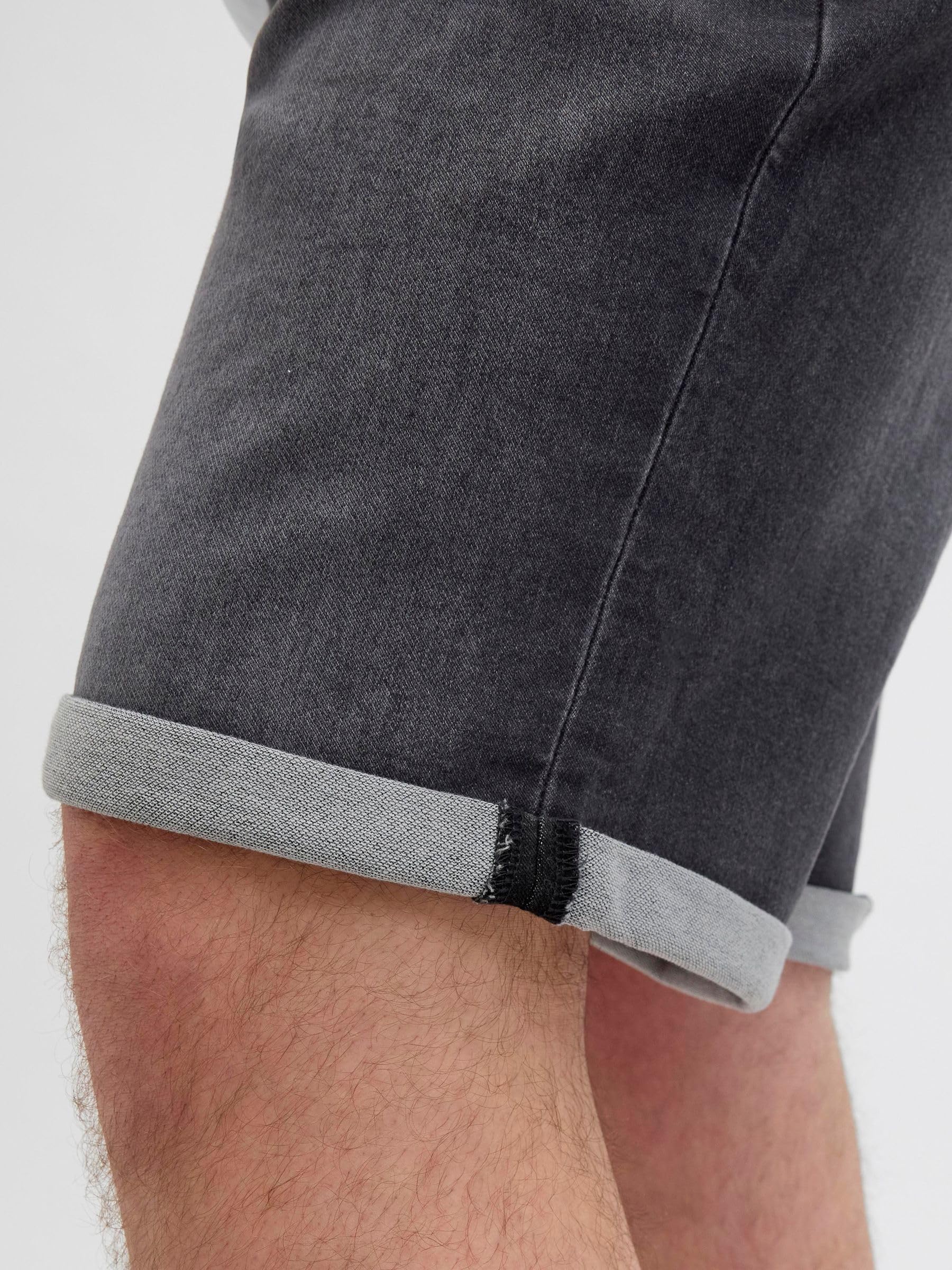 JACK&JONES PLUS Jjirick Jjicon I.k. Spodenki Sq 062 Sn Pls - Szorty jeansowe Mężczyźni