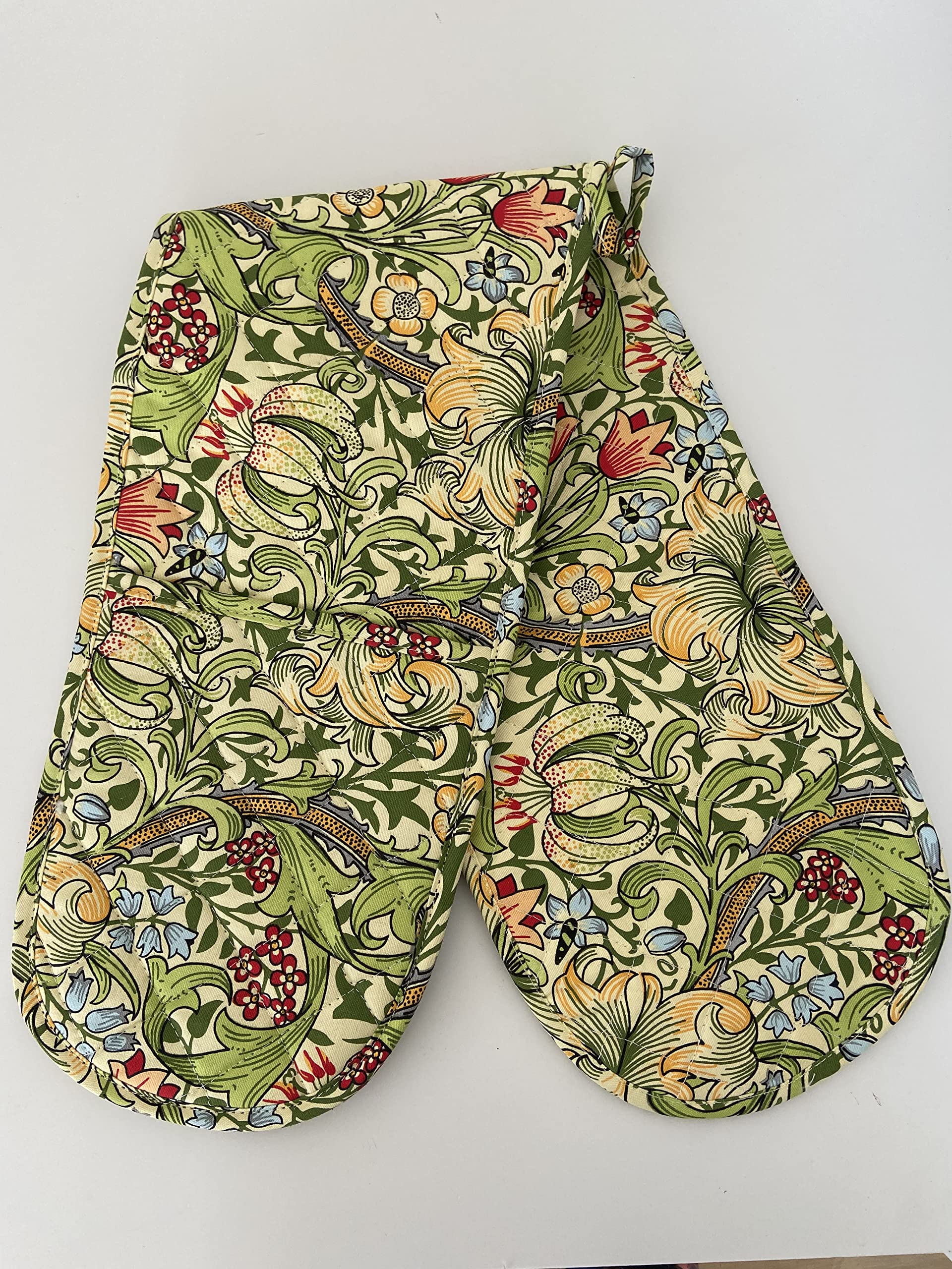 William Morris Cotton Double Ovenglove - Golden Lily