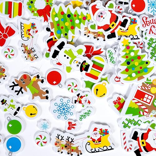 READY 2 LEARN Calcomanías de espuma | Navidad | Paquete de 168 | Calcomanías autoadhesivas para niños | Perfecto para manualidades y recuerdos de