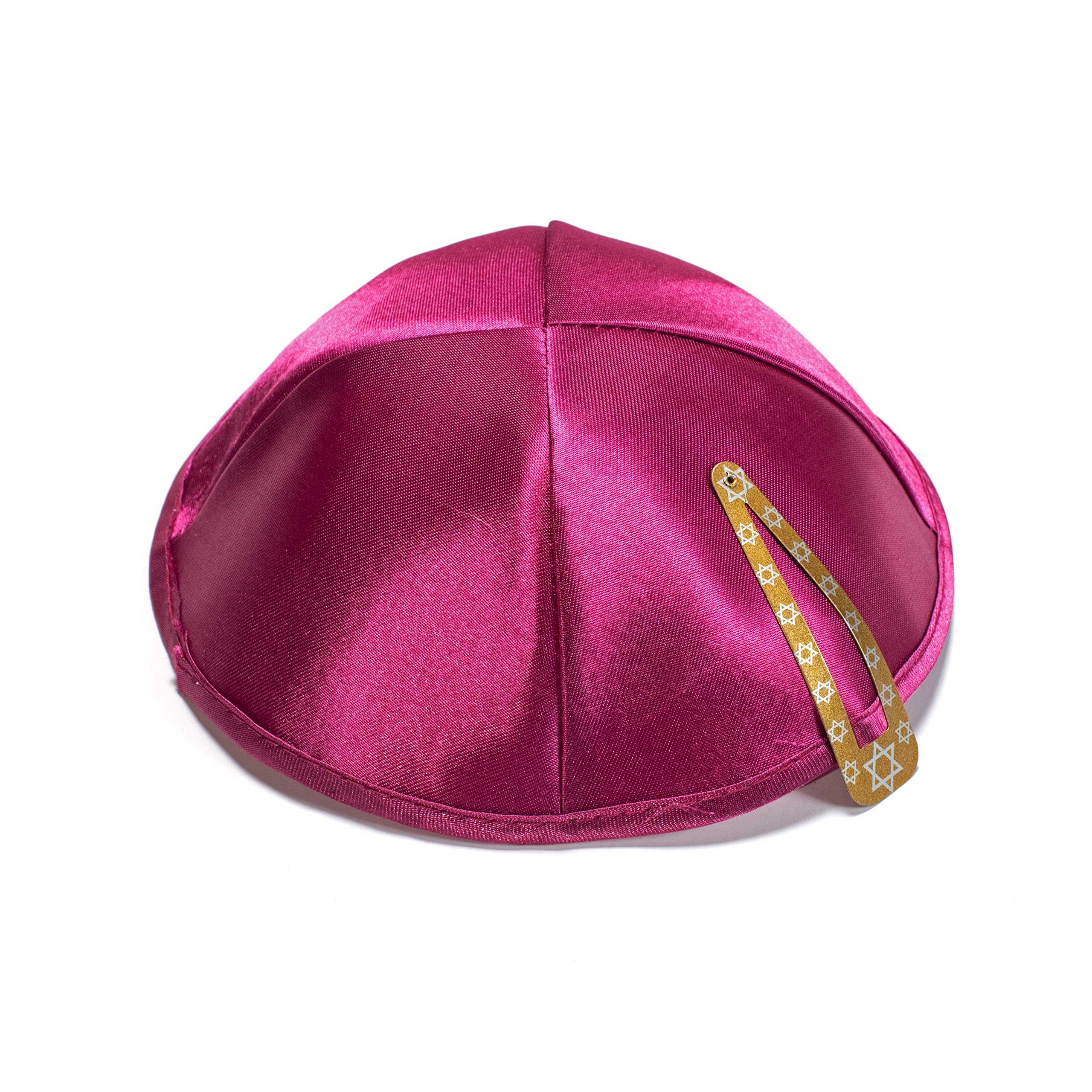 JL Kippha's Coton Bleu Marine Brodé Etoile De David Kippa Kippa Juif Yamaka Kippa Casquette Judaïque, Bleu, Taille Unique