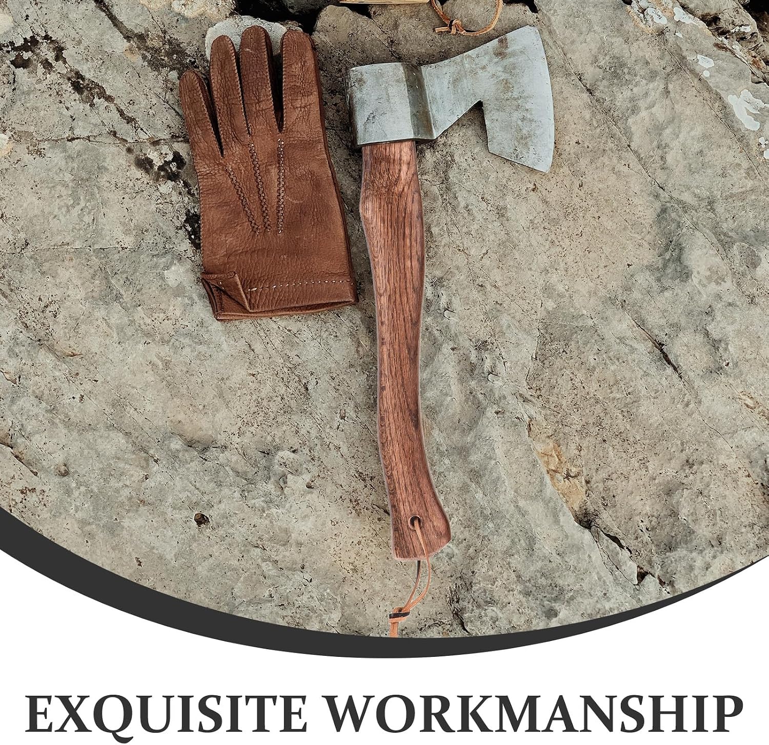UPKOCH 2pcs Sturdy Wooden Hatchet Handle Replacement 33cm with Anti-Slip Grip for Fire Axe Camp Hatchet DIY Tool Restoration